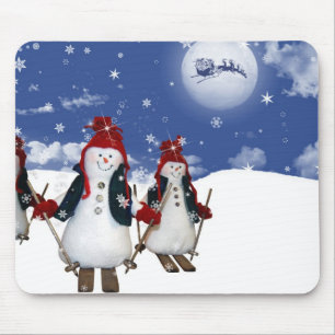 Snowmen Mouse Pad