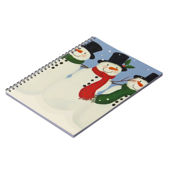 Snowmen Notebook (Left Side)
