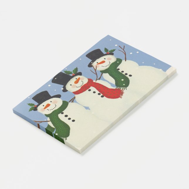 Snowmen Post-it Notes (Angled)