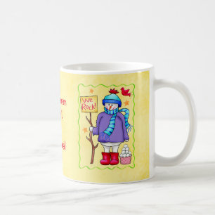 Snowmen Rule Name Personalized Snowman Art Coffee Mug