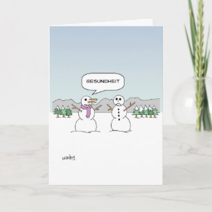 Snowmen Sneeze Card