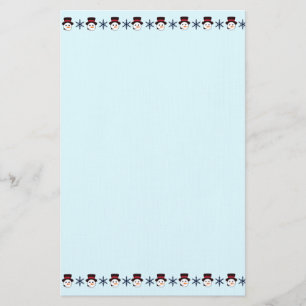 Snowmen Stationery