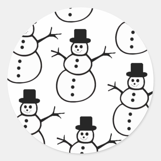 Snowmen Stickers (Front)