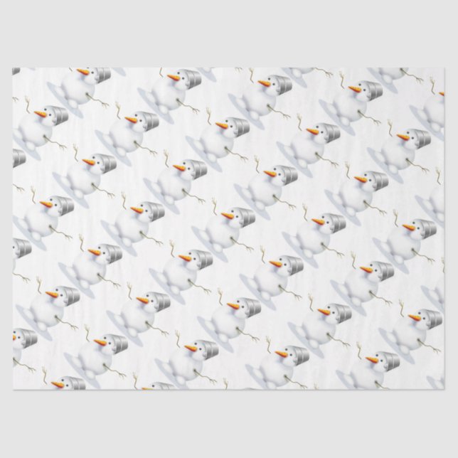 Snowmen Tissue Paper (Front)