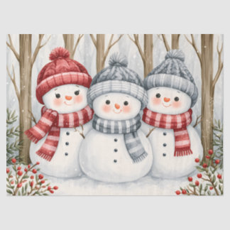 Snowmen Tissue Paper