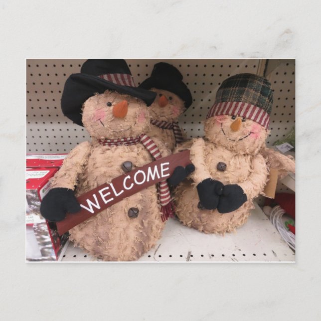 Snowmen Trio Postcard (Front)