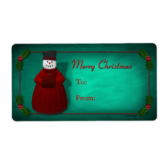 Snowmen vintage : Cool dame