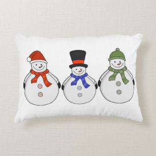 Snowmen Winter has come Accent Pillow
