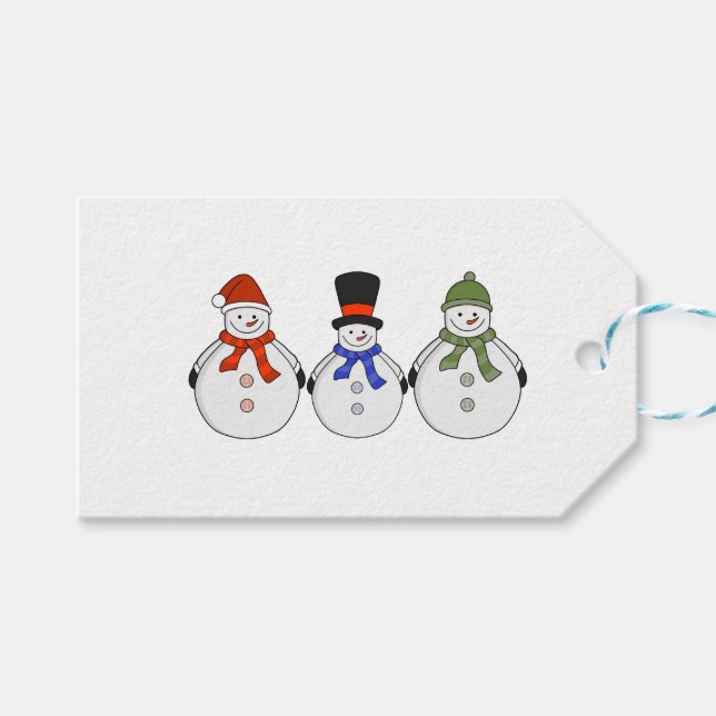 Snowmen Winter has come Gift Tags (Front (Horizontal))