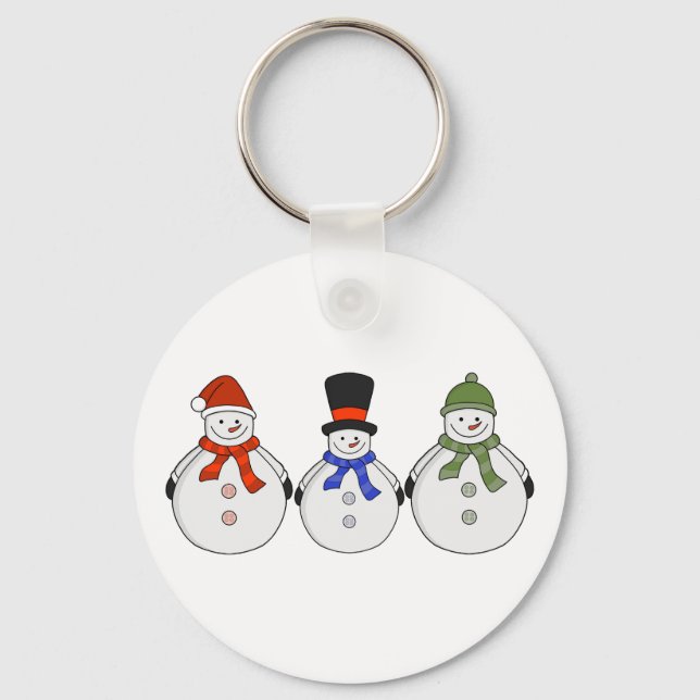 Snowmen Winter has come Keychain (Front)