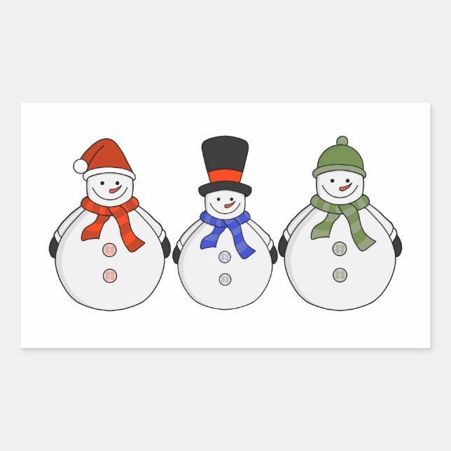 Snowmen Winter has come Sticker (Front)