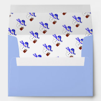 Snowmen With a Bucket of Sweets Envelopes