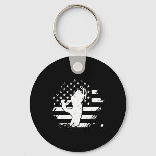 Snowmobile American Usa Flag Snowmobiling Winter S Keychain