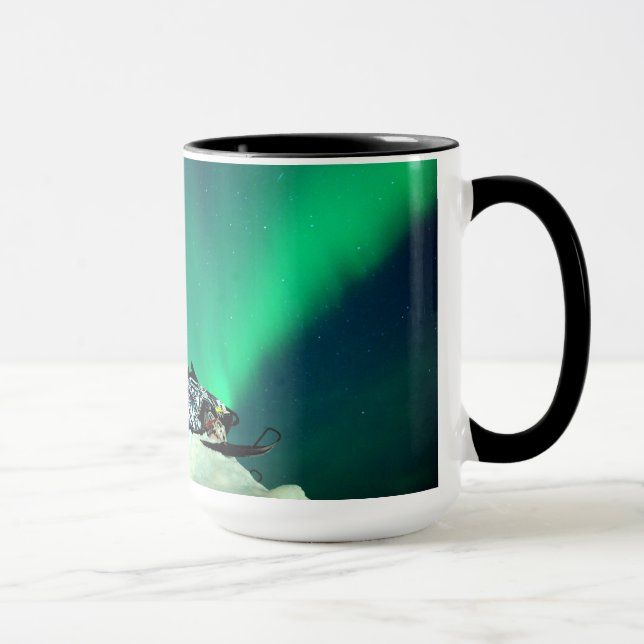 Snowmobile Aurora Mug (Right)