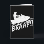 Snowmobile Braap Funny Motor Sled Snowmobiling  Card<br><div class="desc">Snowmobile Braap Funny Motor Sled Snowmobiling</div>
