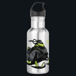 Snowmobile cartoon illustration  532 ml water bottle<br><div class="desc">Snowmobile cartoon illustration</div>