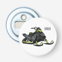 Snowmobile cartoon illustration