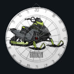 Snowmobile cartoon illustration  dartboard<br><div class="desc">Snowmobile cartoon illustration</div>