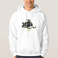Snowmobile cartoon illustration 