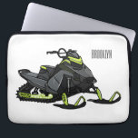 Snowmobile cartoon illustration  laptop sleeve<br><div class="desc">Snowmobile cartoon illustration</div>