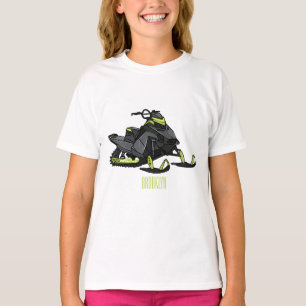 Snowmobile cartoon illustration T-Shirt