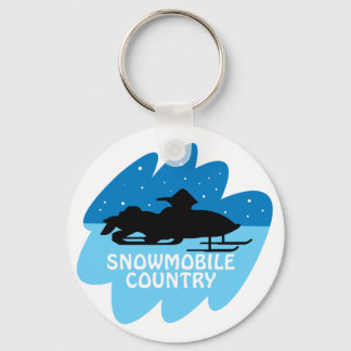 Snowmobile Country Keychain