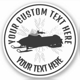 Snowmobile Icon Custom Vinyl