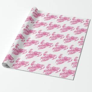 Snowmobile in Pink Camouflage Wrapping Paper