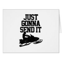 Snowmobile Just Gonna Send It Funny Motor Sled Gif