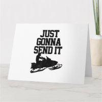 Snowmobile Just Gonna Send It Funny Motor Sled Gif