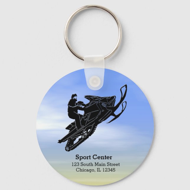 Snowmobile Keychain (Front)
