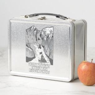 Snowmobile Lover Quote Metal Lunch Box