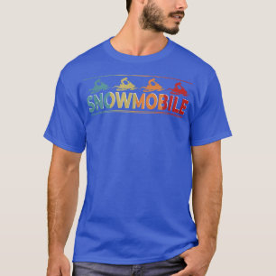 Snowmobile Motor Sled Vintage Rider  T-Shirt