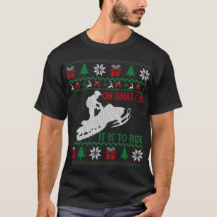 Snowmobile Oh What Fun It Is To Ride Ugly Sweater 