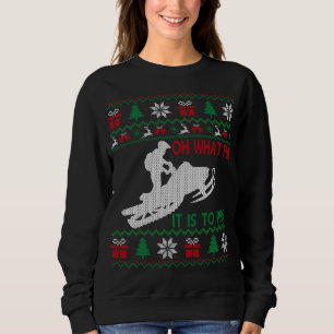 Snowmobile Oh What Fun It Is To Ride Ugly Sweater