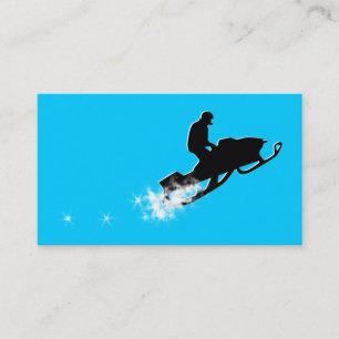 snowmobile : powder trail business card