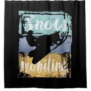 Snowmobile Retro Style Snowmobiling