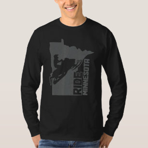 Snowmobile Ride Minnesota Snowmobiling Motor Sled  T-Shirt