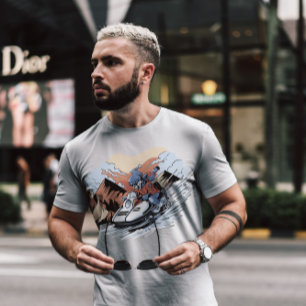 Snowmobile Skeleton  T-Shirt