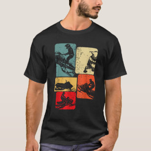 Snowmobile Snowcross Boys Kids Men  T-Shirt