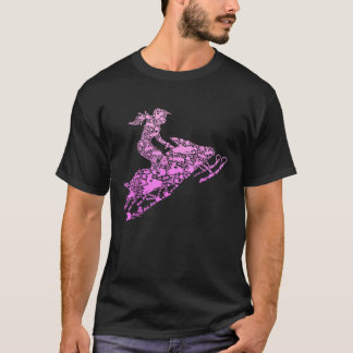 Snowmobile Snowcross Girls Kids Women T-Shirt