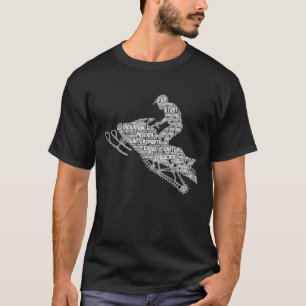 Snowmobile Snowcross Men Boys Kids  T-Shirt
