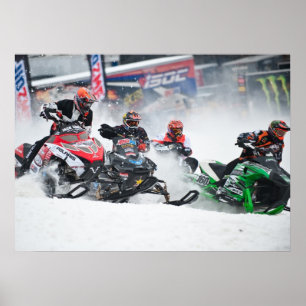 Snowmobile Snowcross Print