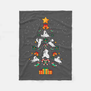 Snowmobile Snowmobiling Christmas Tree Xmas Fleece Blanket