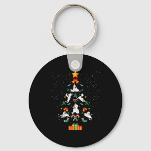 Snowmobile Snowmobiling Christmas Tree Xmas  Keychain