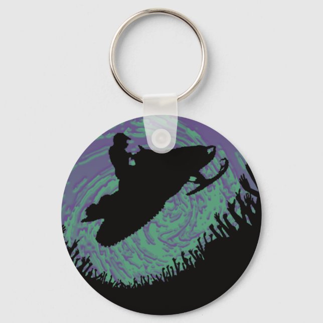 SNOWMOBILE THE AURORA KEYCHAIN (Front)
