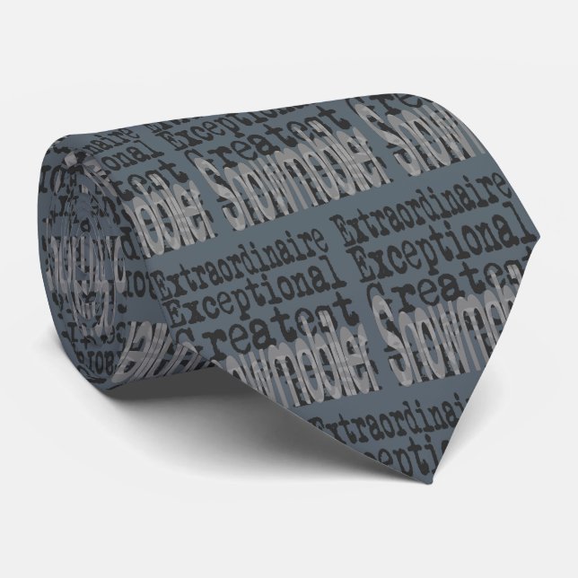 Snowmobiler Extraordinaire Tie (Rolled)