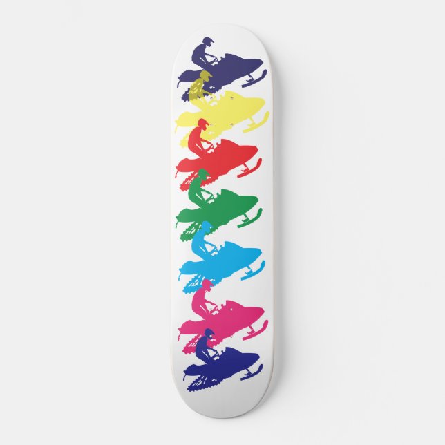 Snowmobiler/ Ride it Hard! Skateboard (Front)
