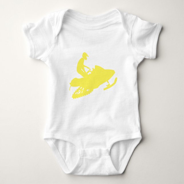 Snowmobiler/sledder Baby Bodysuit (Front)