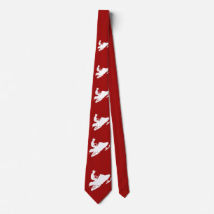 Snowmobiler White Sled Tie